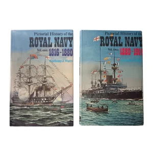 Pictorial History of the Royal Navy 1816-1880 (Vol 1) & 1880-1914 (Vol 2)