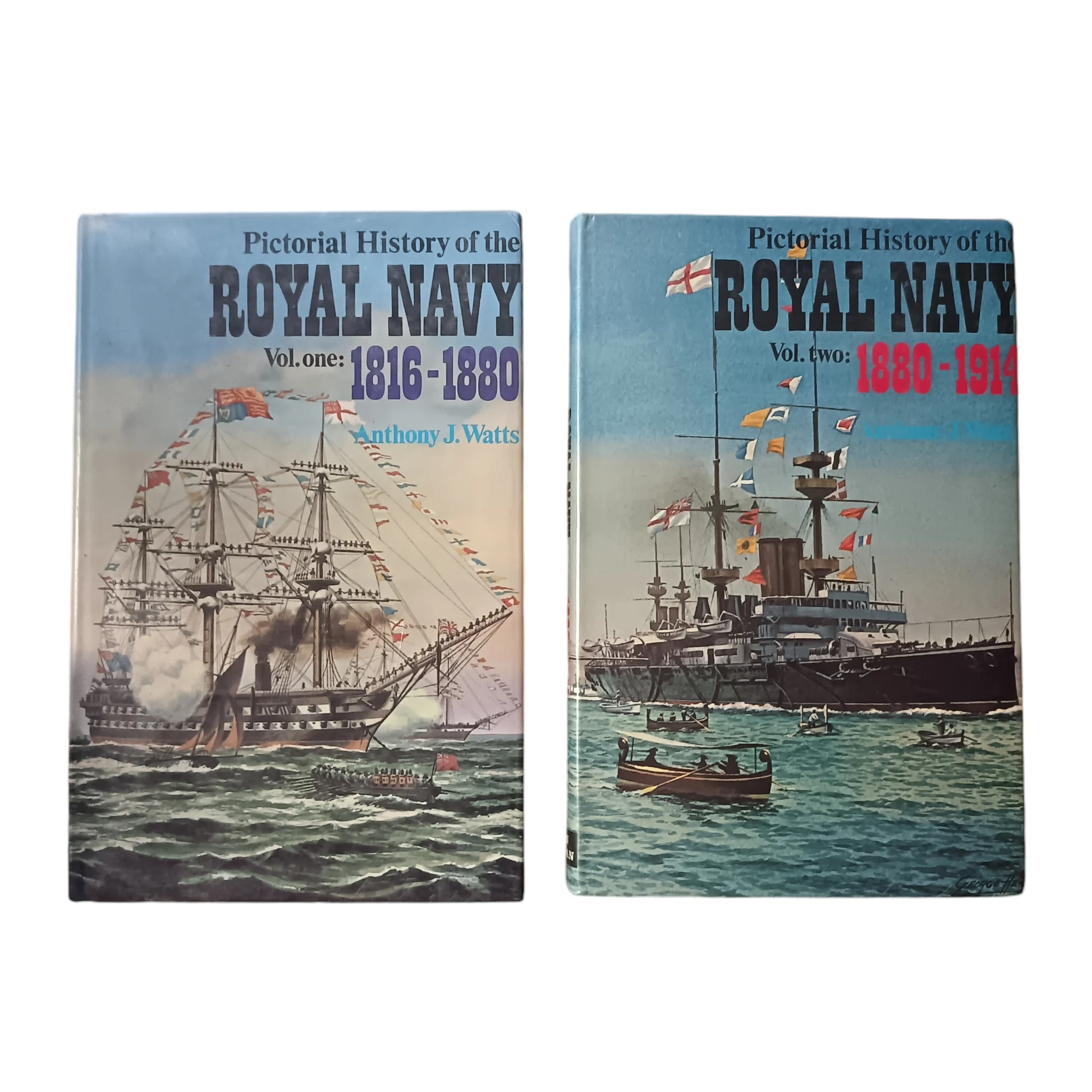 Pictorial History of the Royal Navy 1816-1880 (Vol 1) & 1880-1914 (Vol 2)