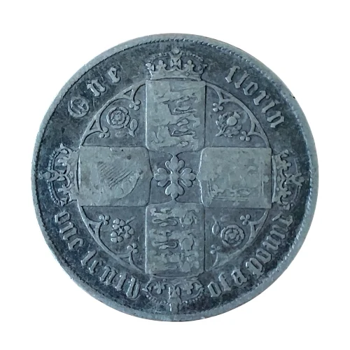 United Kingdom – 1863 1 Florin – Victoria “Gothic” Type (KM#746) - Image 2