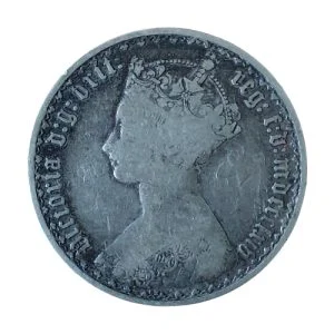 United Kingdom – 1863 1 Florin – Victoria “Gothic” Type (KM#746)