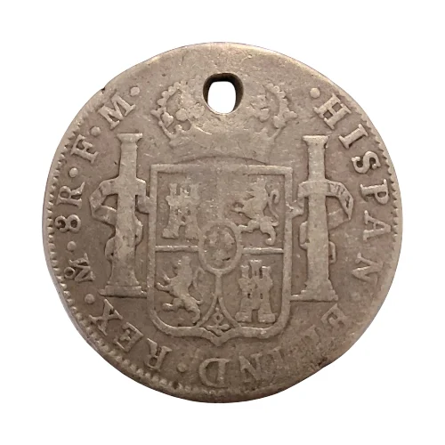 Mexico – 1798 8 Reales – Charles IV (KM#106) (Holed) - Image 2