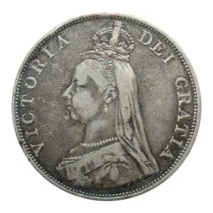 United Kingdom – 1889 Double Florin