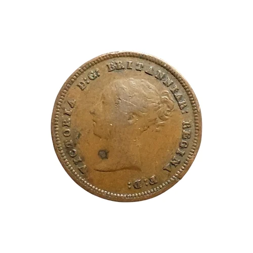 United Kingdom – 1844 ½ Farthing – Victoria (1st Portrait) (KM#738)