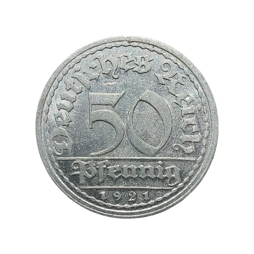 Germany – 1921 50 Pfennig – Weimar Republic (KM#27) - Image 2