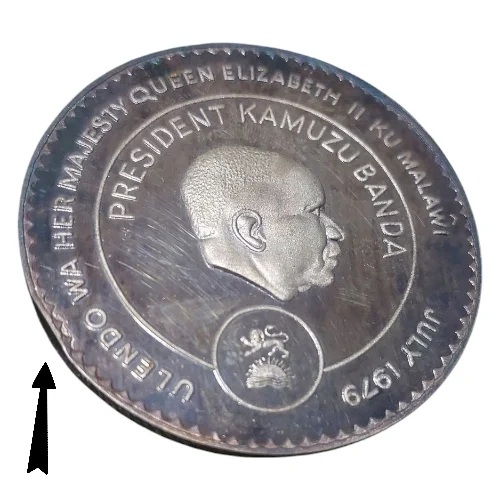 Malawi – 1979 Royal Visit Medal – Queen Elizabeth II & President Kamuzu Banda – Ultra-Rare (Mintage 50) - Image 6