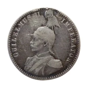 German East Africa - 1901 ½ Rupie - Wilhelm II (Plugged)