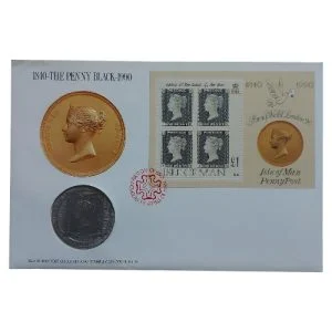 Isle of Man - 1990 1 Crown - "Penny Black"