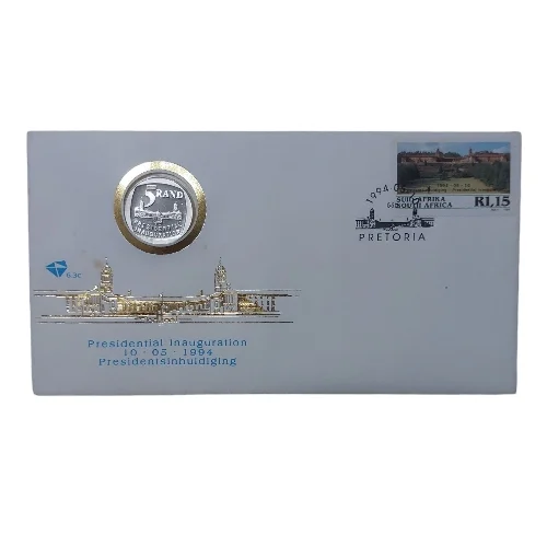 1994 5 Rand - Inauguration of Nelson Mandela as President of South Africa First Day Cover Set
