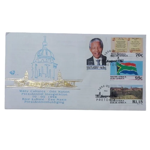 1994 5 Rand - Inauguration of Nelson Mandela as President of South Africa First Day Cover Set - Image 2