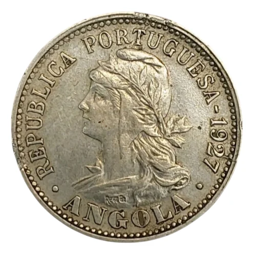 Angola – 1927 20 Centavos / 4 Macutas