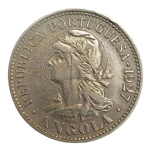 Angola – Error 1927 20 Centavos / 4 Macutas