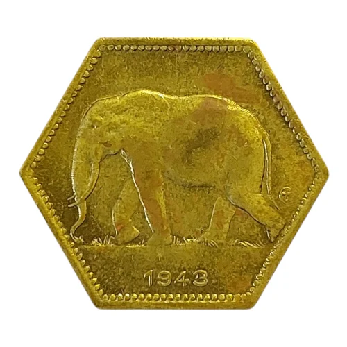 Belgian Congo – 1943 2 Francs (KM#25) - Image 2