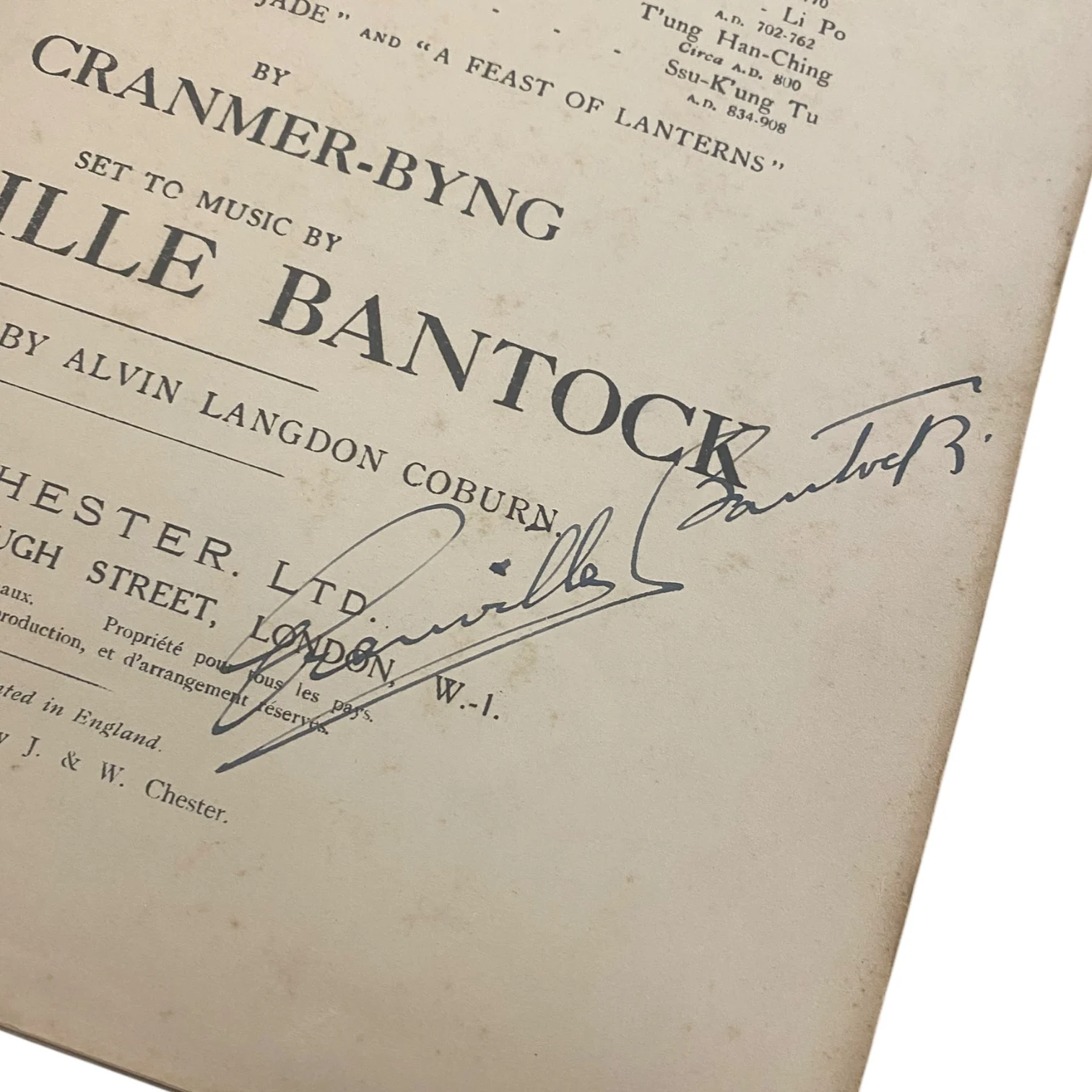Five Songs from the Chinese Poets (Signed) - Image 2