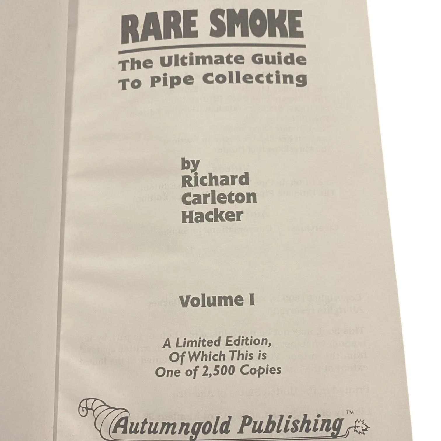 Rare Smoke (First Edition) - Image 4