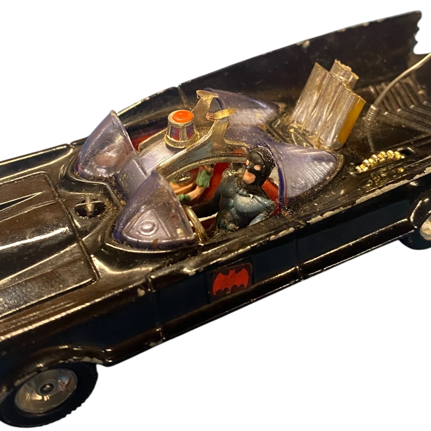 🦇 1966 Corgi Batmobile – Rare Blue Canopy Edition! 🚀 - Image 4