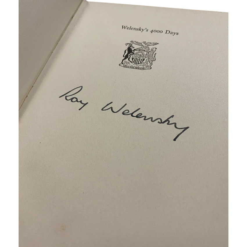 Welensky's 4000 Days (Signed) - Image 2