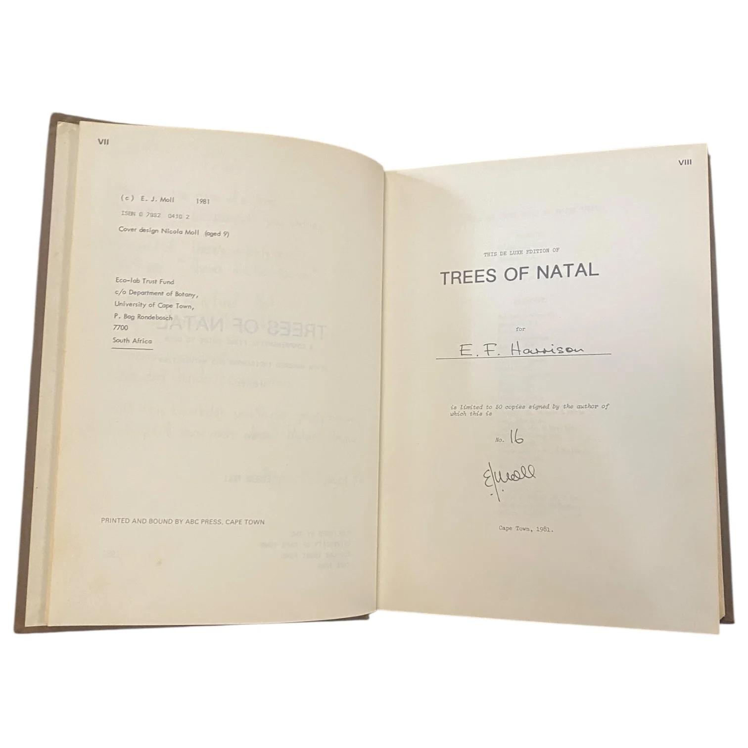 Trees of Natal - Deluxe Edition No 16/50 (Signed) - Image 3