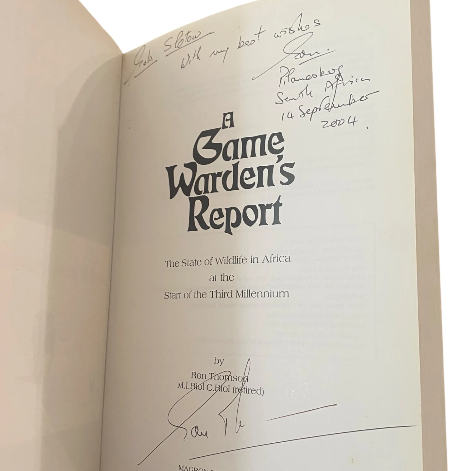 A Game Warden's Report (Signed) - Image 2
