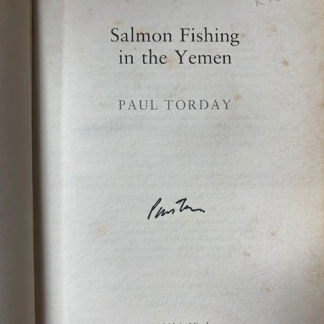 Salmon Fishing In The Yemen signed