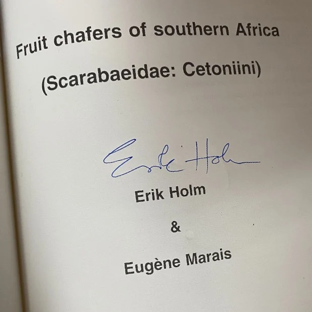 Fruit Chafers of Southern Africa signed