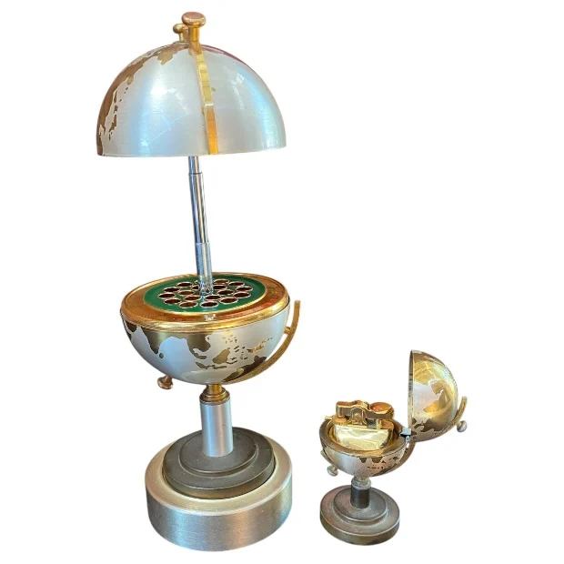 Vintage Collectible Cigarette Dispenser and Lighter Set - Image 9
