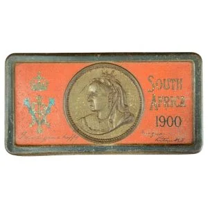 Queen Victoria Boer War Chocolate Tin