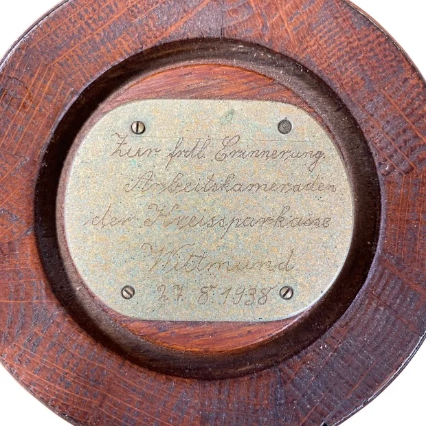 Vintage Wood Copper Banded Barrel Mug - Image 2