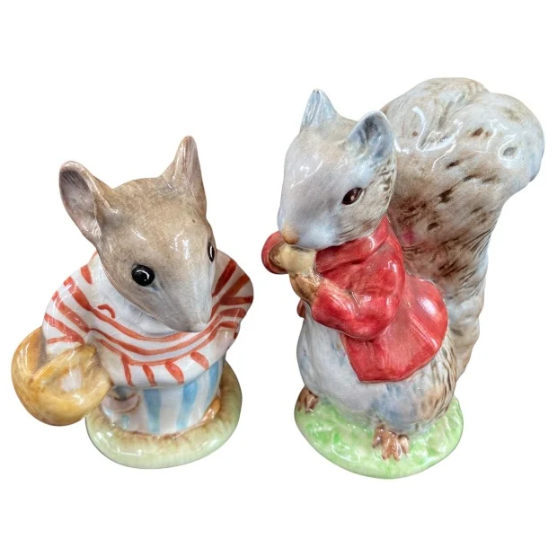 Beswick Beatrix Potter Collectible Figurines – Mrs Tittlemouse & Timmy Tiptoes - Image 5