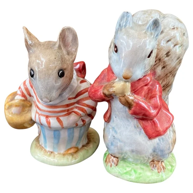 Beswick Beatrix Potter Collectible Figurines – Mrs Tittlemouse & Timmy Tiptoes - Image 2
