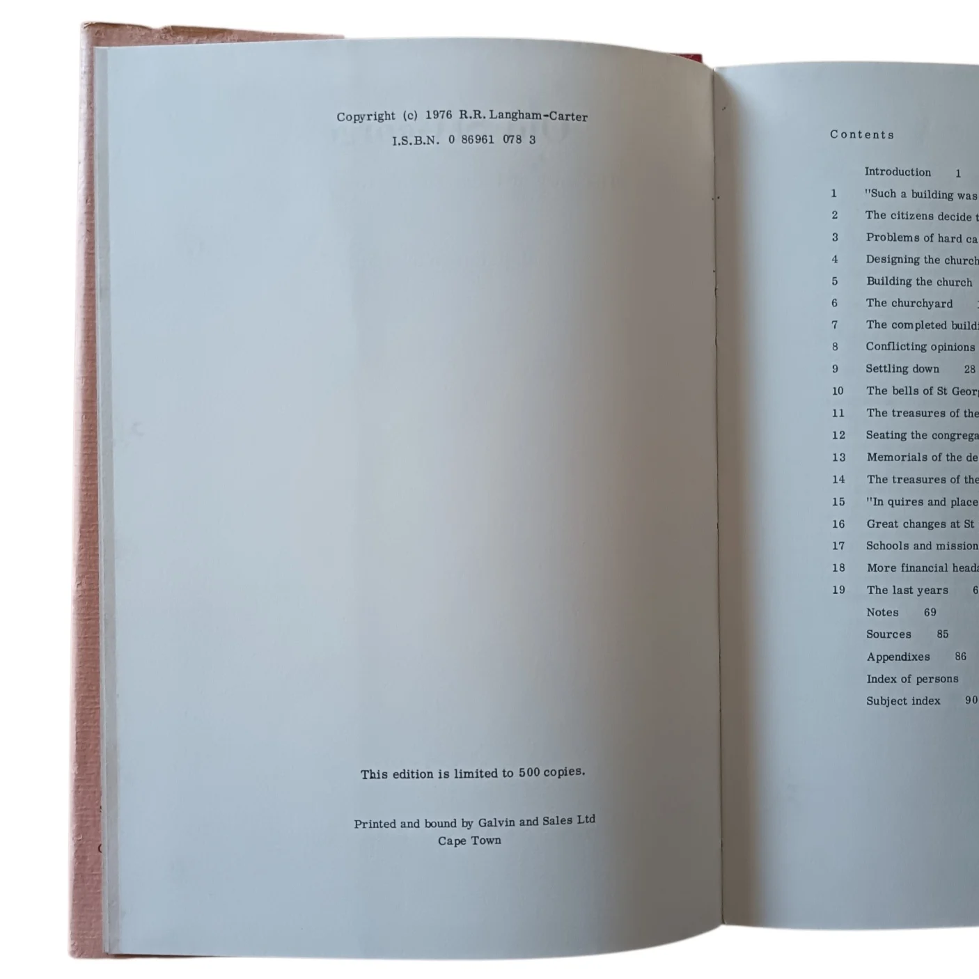 Old St. George's - The Story of Cape Town's First Cathedral, Limited Edition (One of 500 Copies) - Image 3