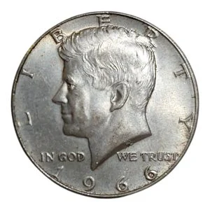 United States – 1966 Kennedy Half Dollar (KM#202a)