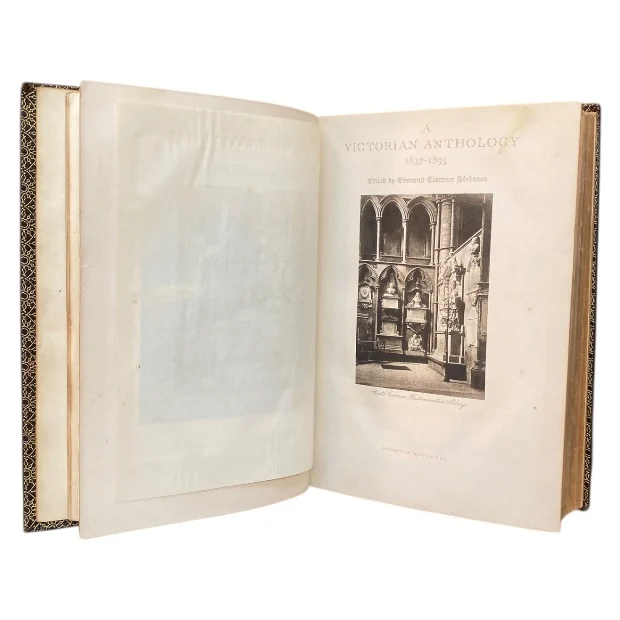 A Victorian Anthology 1837–1895 by Edmund Clarence Stedman (1895, Fine Leather Binding) - Image 2