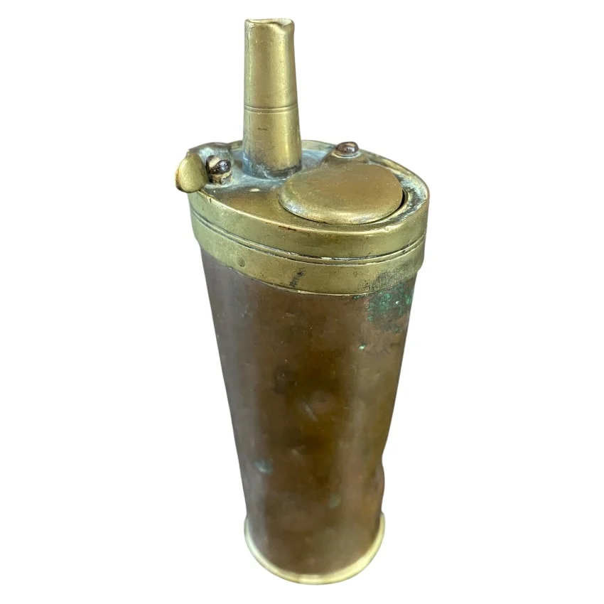 Antique Copper & Brass Black Powder Flask