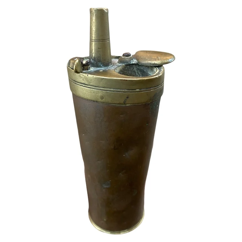 Antique Copper & Brass Black Powder Flask