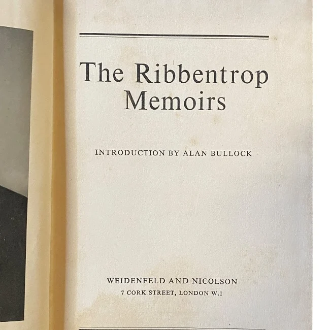 The Ribbentrop Memoirs
