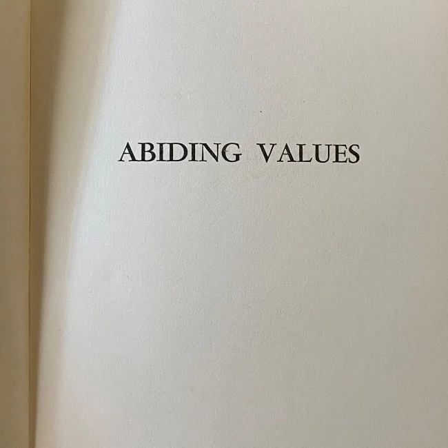 Abiding Values