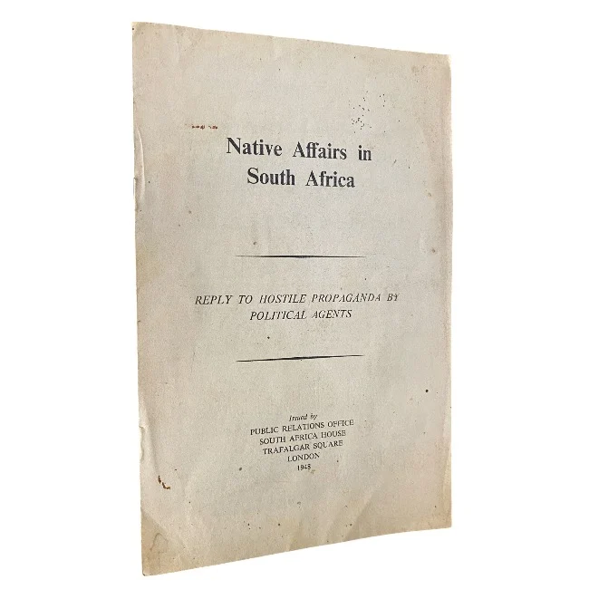 Native Affairs in South Africa