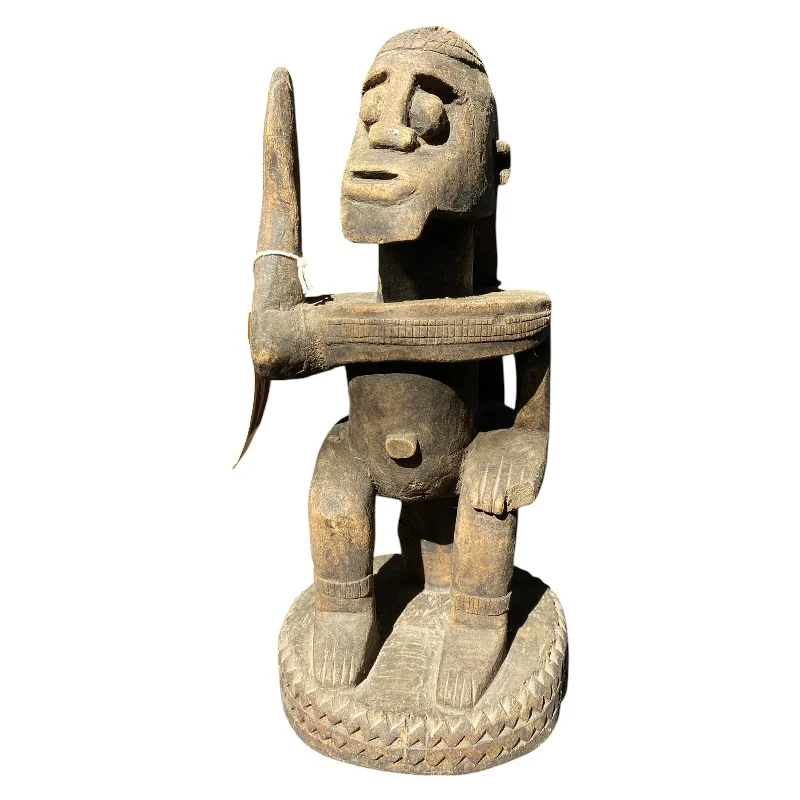 African tribal seated sculpture