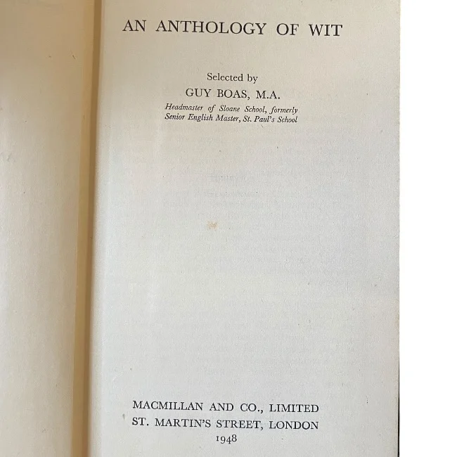 An Anthology of Wit