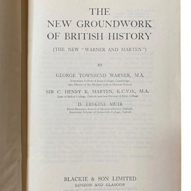 The New Groundwork of British History